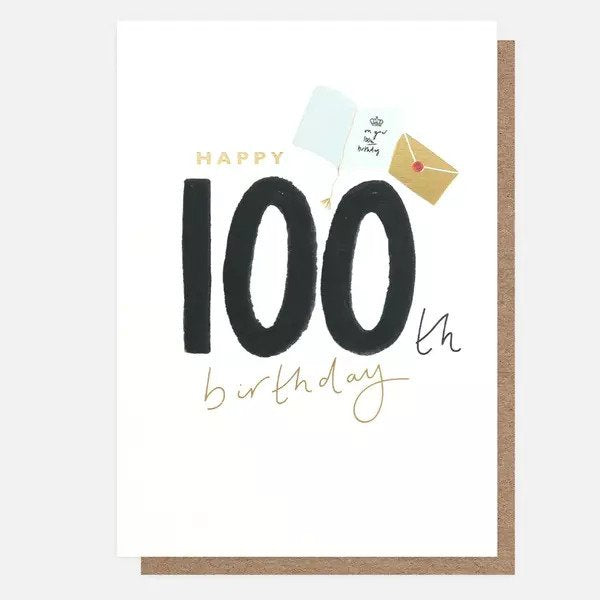 Happy 100th Birthday Letter Card